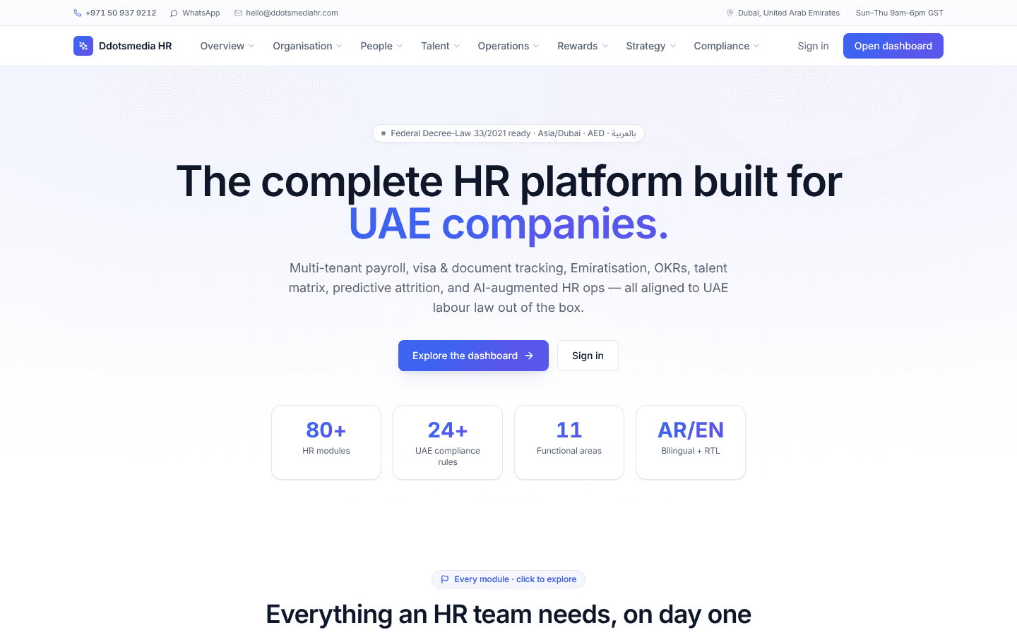 UAE Payroll, Compliance & Talent Platform