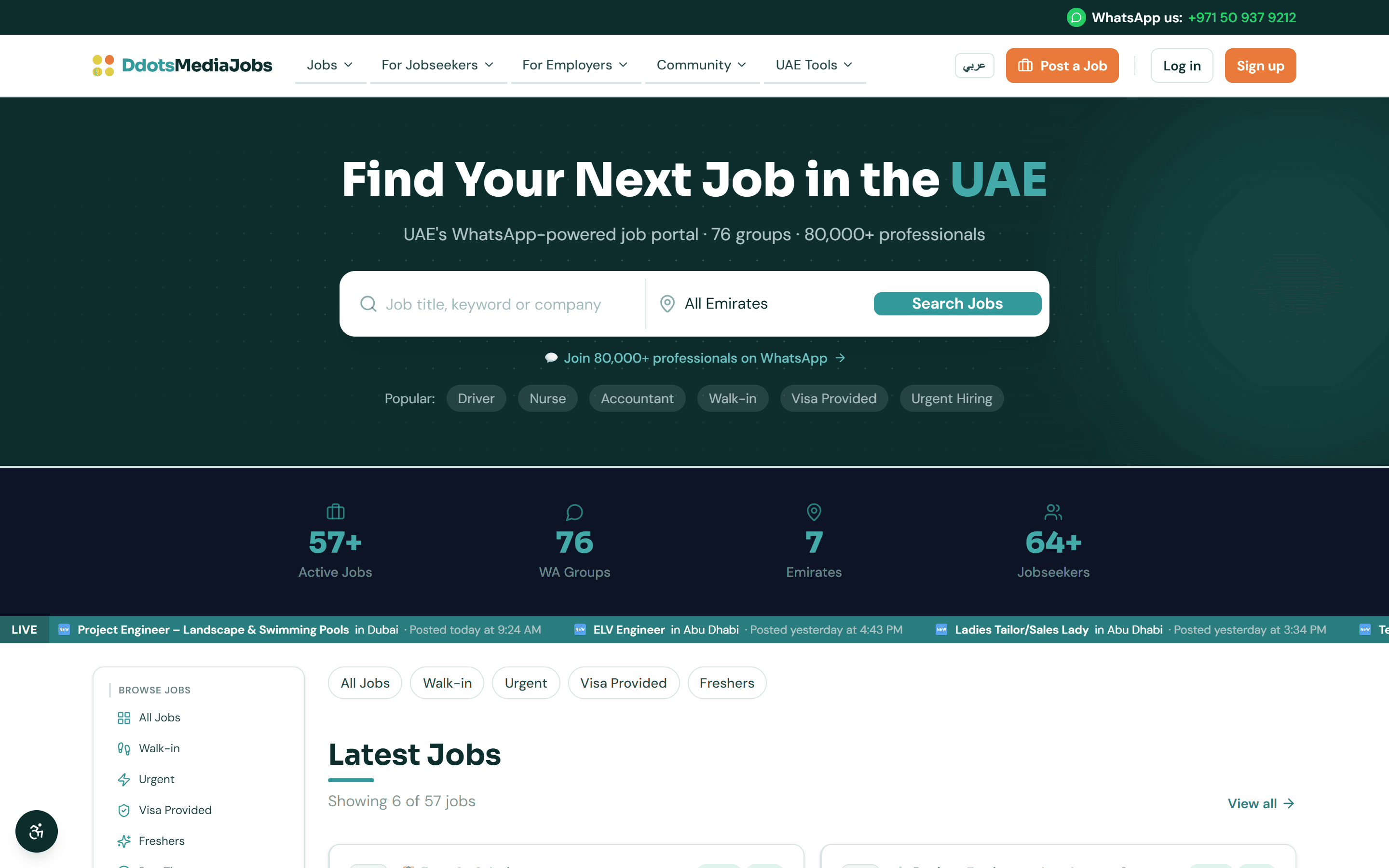 Web Development — live project